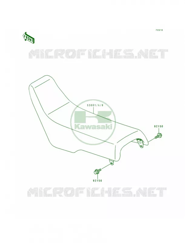 Seat Kawasaki MOTOS 200 1991 KDX200  KDX200-E3