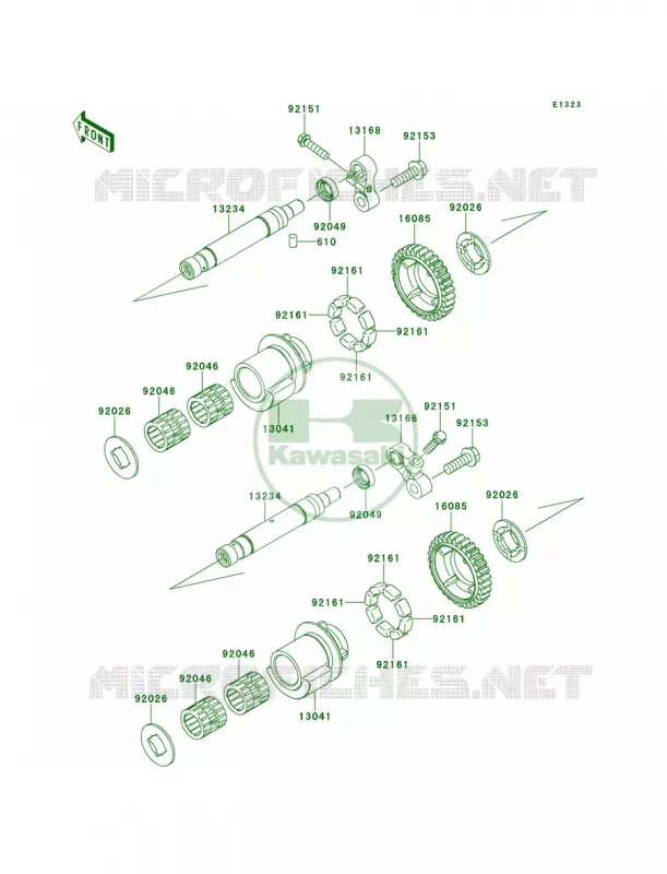 Balancer Kawasaki MOTOS 1400 2014 Concours 14 ABS  ZG1400CEF