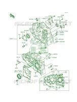 Crankcase for Kawasaki Bayou 300 1988