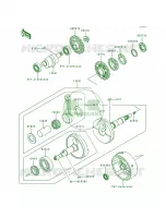 Crankshaft for Kawasaki Bayou 300 1988