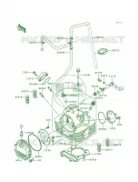 Cylinder Head for Kawasaki Bayou 300 1988