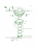 CylinderPiston for Kawasaki Bayou 300 1988