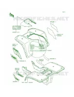 DecalKLF300 B1B2 for Kawasaki Bayou 300 1988