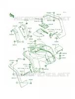 Front Fender for Kawasaki Bayou 300 1988