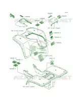 Label for Kawasaki Bayou 300 1988