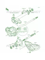 Rear Axle for Kawasaki Bayou 300 1988
