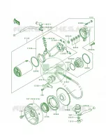 Starter MotorKLF300 B1 for Kawasaki Bayou 300 1988