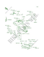 Labels for Kawasaki KFX450R 2012