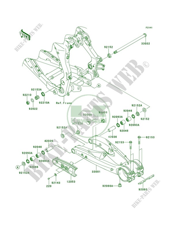 Swingarm for Kawasaki KFX450R 2012