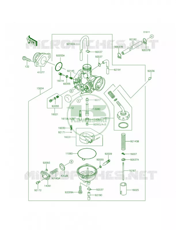 Carburetor Kawasaki MOTOS 140 2012 KLX140  KLX140ACF