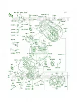 Crankcase for Kawasaki Mojave 250 1996