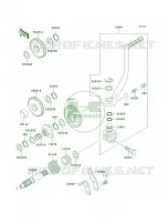 Kickstarter Mechanism SF250A026491 for Kawasaki Mojave 250 1996