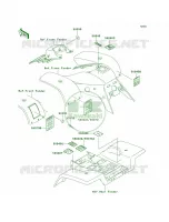 Labels for Kawasaki Mojave 250 1996