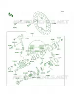 Rear Brake for Kawasaki Mojave 250 1996