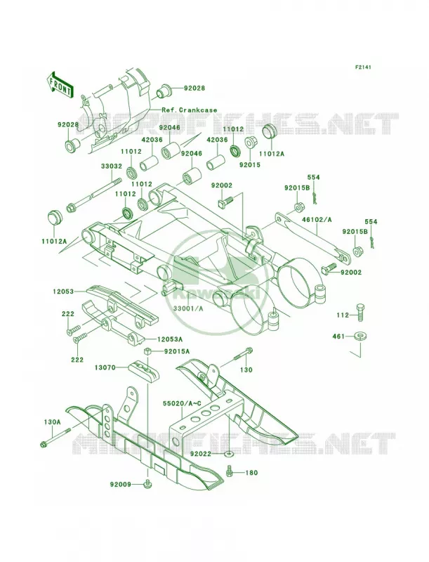 Swingarm Kawasaki QUAD 250 1996 Mojave 250  KSF250-A10