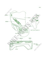 DecalsGreenSCS for Kawasaki Teryx 750 FI 4x4 Sport 2012