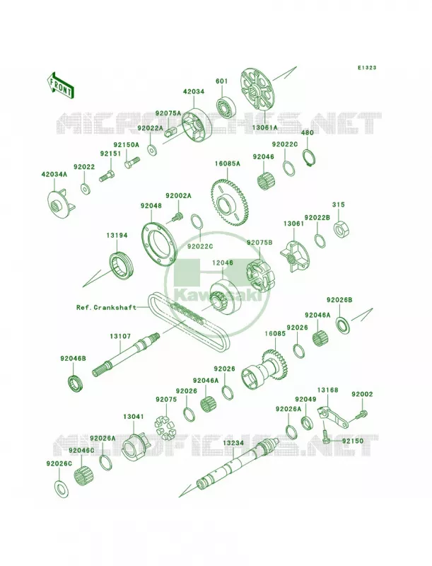 Balancer Kawasaki MOTOS 1000 2003 Concours  ZG1000-A18