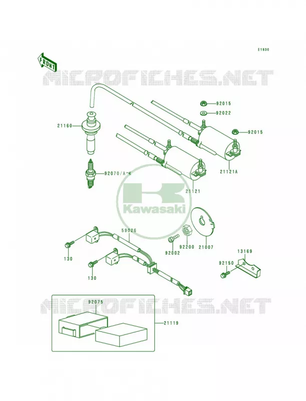 Ignition System Kawasaki MOTOS 1000 1996 Concours  ZG1000-A11