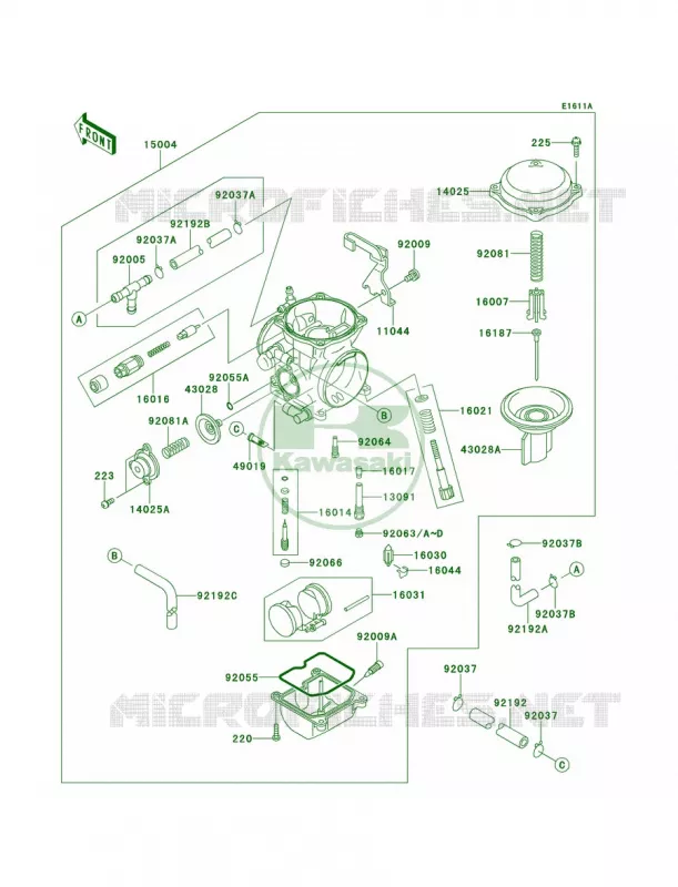 CarburetorCA Kawasaki MOTOS 650 2013 KLR650  KL650EDF