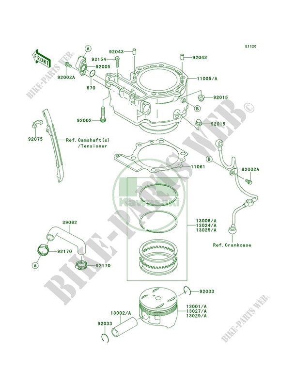CylinderPistons for Kawasaki KLR650 2013
