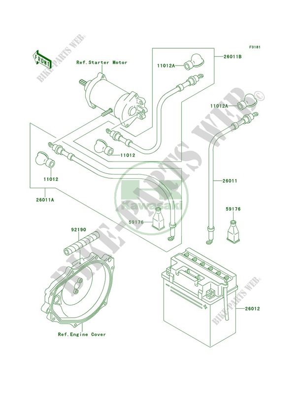 Electrical Equipment for Kawasaki X2 1992