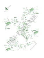 Footrests for Kawasaki KLR650 2012