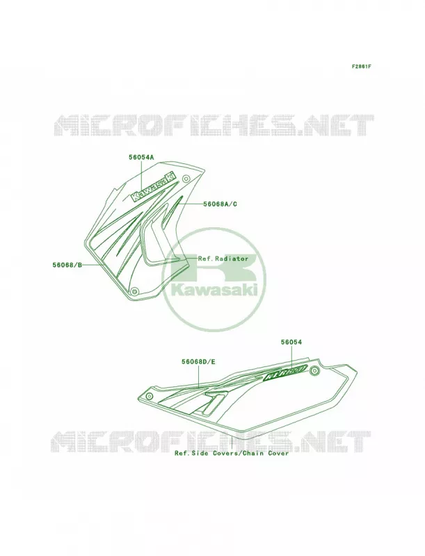 DecalsEbonyEAF Kawasaki MOTOS 650 2010 KLR650  KL650EAF