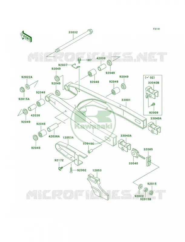 Swingarm Kawasaki MOTOS 650 2005 KLR650  KL650-A19