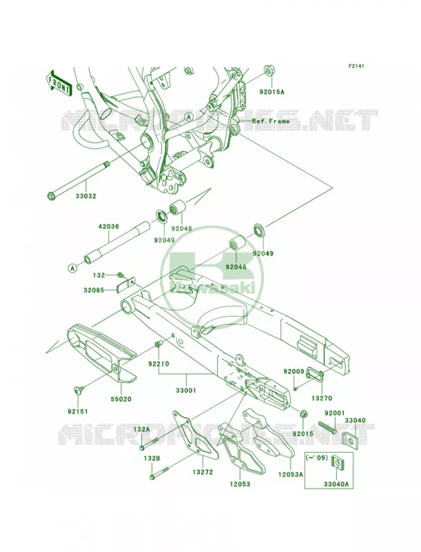 Swingarm Kawasaki MOTOS 140 2011 KLX140L  KLX140BBF