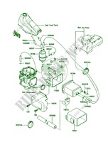 Fuel Evaporative System for Kawasaki KLR250 1989