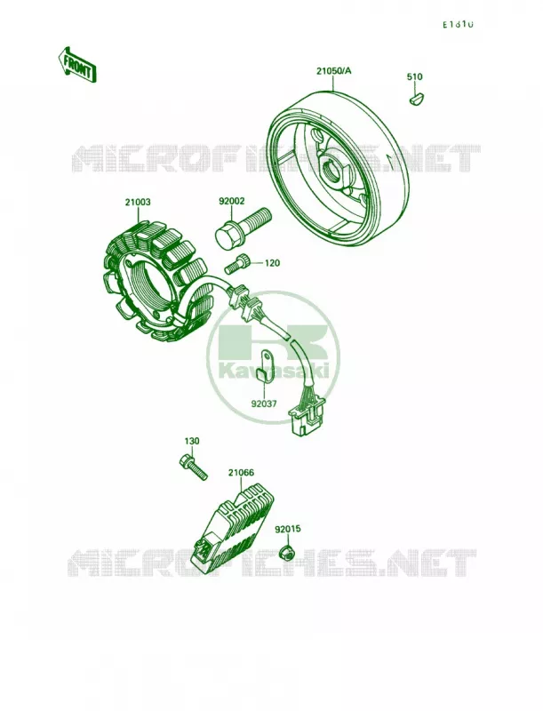 Generator Kawasaki MOTOS 650 1989 KLR650  KL650-A3