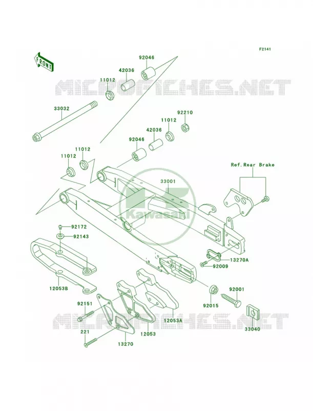 Swingarm Kawasaki MOTOS 100 2012 KX100  KX100DCF