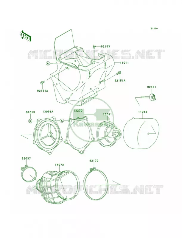 Air Cleaner Kawasaki MOTOS 85 2012 KX85  KX85ACF