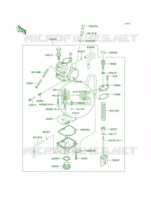 Carburetor Kawasaki MOTOS 85 2006 KX85  KX85A6F