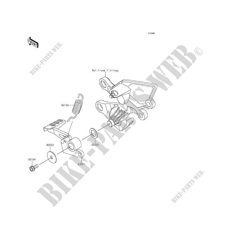 BRAKE PEDAL for Kawasaki Z250SL ABS 2015