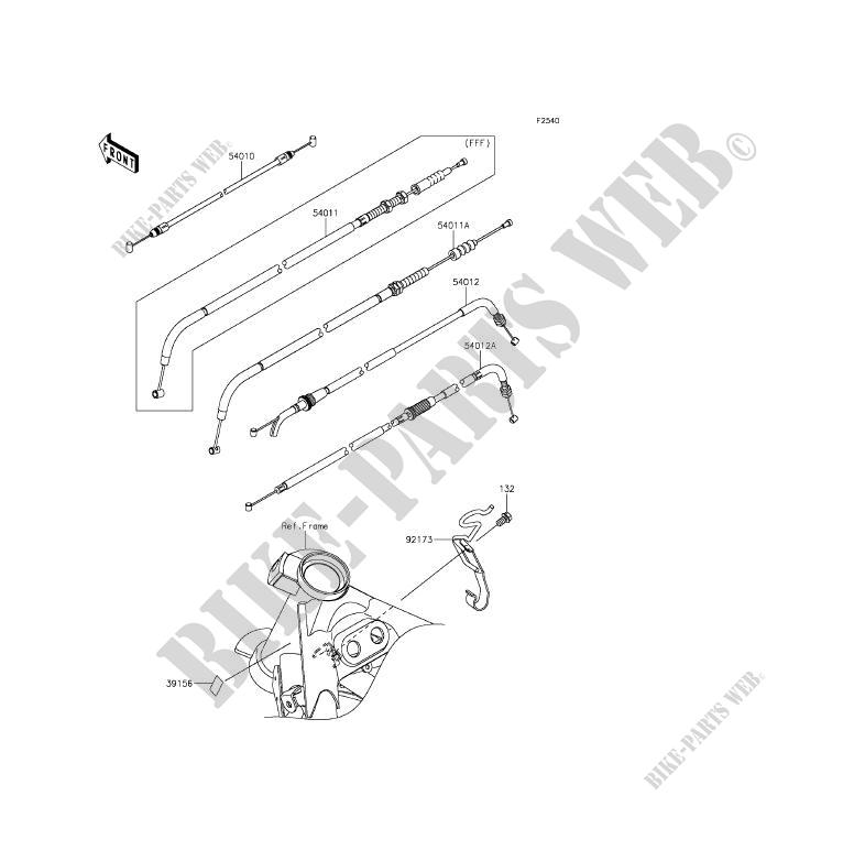CABLES for Kawasaki Z250SL ABS 2015