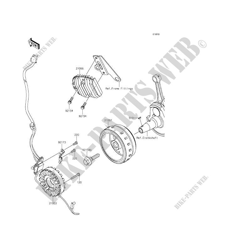 GENERATOR for Kawasaki Z250SL ABS 2015