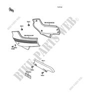 SIDE COVERS   CHAIN COVER for Kawasaki GPZ500S 1991