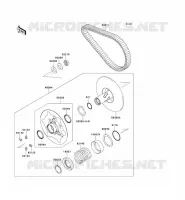 DRIVE CONVERTER   BELT for Kawasaki KVF750 4X4I EPS 2012