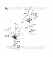 FOOTREST for Kawasaki KVF750 4X4I EPS 2012