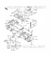 FRAME PARTS (COUVERTURE) for Kawasaki KVF750 4X4I EPS 2012