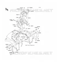 REAR FENDER for Kawasaki KVF750 4X4I EPS 2012