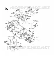 FRAME PARTS (COUVERTURE) for Kawasaki KVF750 4X4I EPS 2013