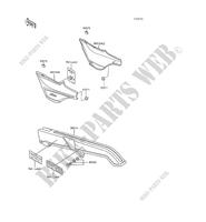 SIDE COVERS   CHAIN COVER for Kawasaki AR80 1988