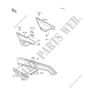 SIDE COVERS   CHAIN COVER for Kawasaki AR80 1989