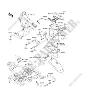 FRAME PARTS (COUVERTURE) for Kawasaki W650 2000
