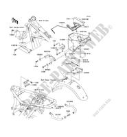 FRAME PARTS (COUVERTURE) for Kawasaki W650 2002