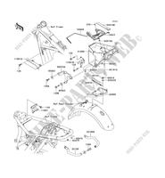 FRAME PARTS (COUVERTURE) for Kawasaki W650 2002