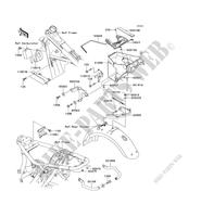 FRAME PARTS (COUVERTURE) for Kawasaki W650 2001