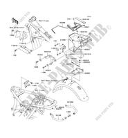 FRAME PARTS (COUVERTURE) for Kawasaki W650 2003